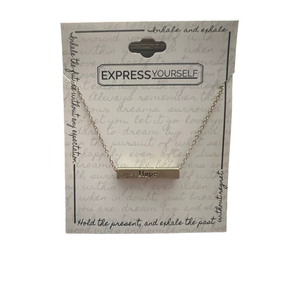 Live, Hope, Love & Dream - Gold Tone Motivational Jewelry